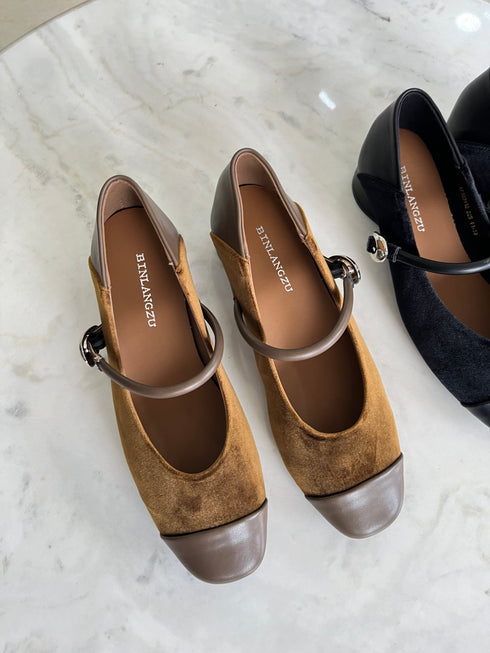 Women Casual Low Heel Marty Jane Shoes